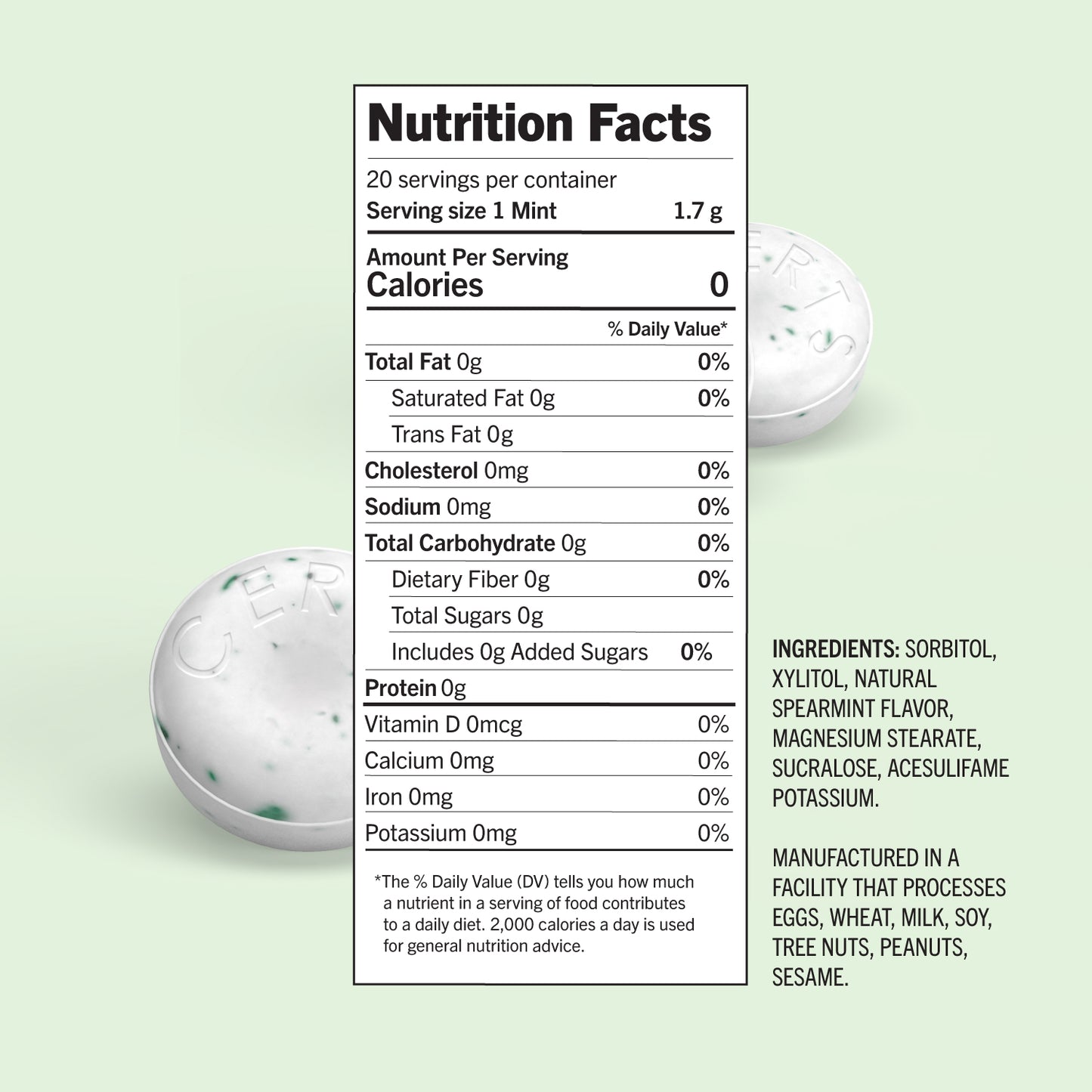 Certs Spearmint Mints - 20 Count